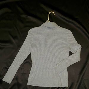 Talbots women’s pullover sweater knitted long sleeve cuff turtle neck